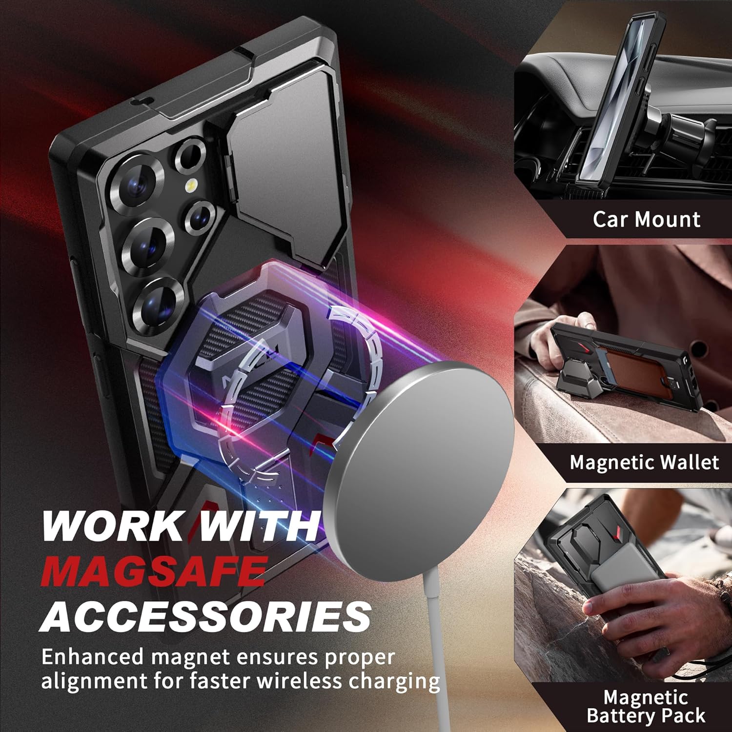 Detalle de TONGATE S25 Ultra Magnetic Case 6.9"