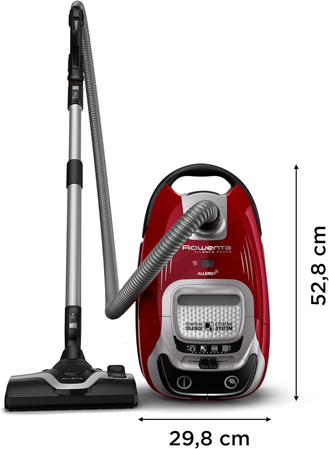 Thumbnail 6 de Rowenta Silence Force Effitech RO7474EA avec sac – aspirateur silencieux 57 dB(A), 4,5 L (rouge Tanin)