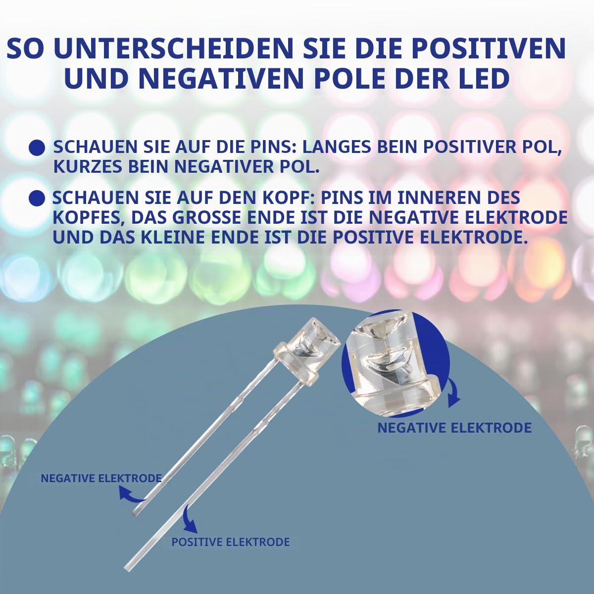 Thumbnail 5 de Innfeeltech 3mm gelbe LED 100er-Pack