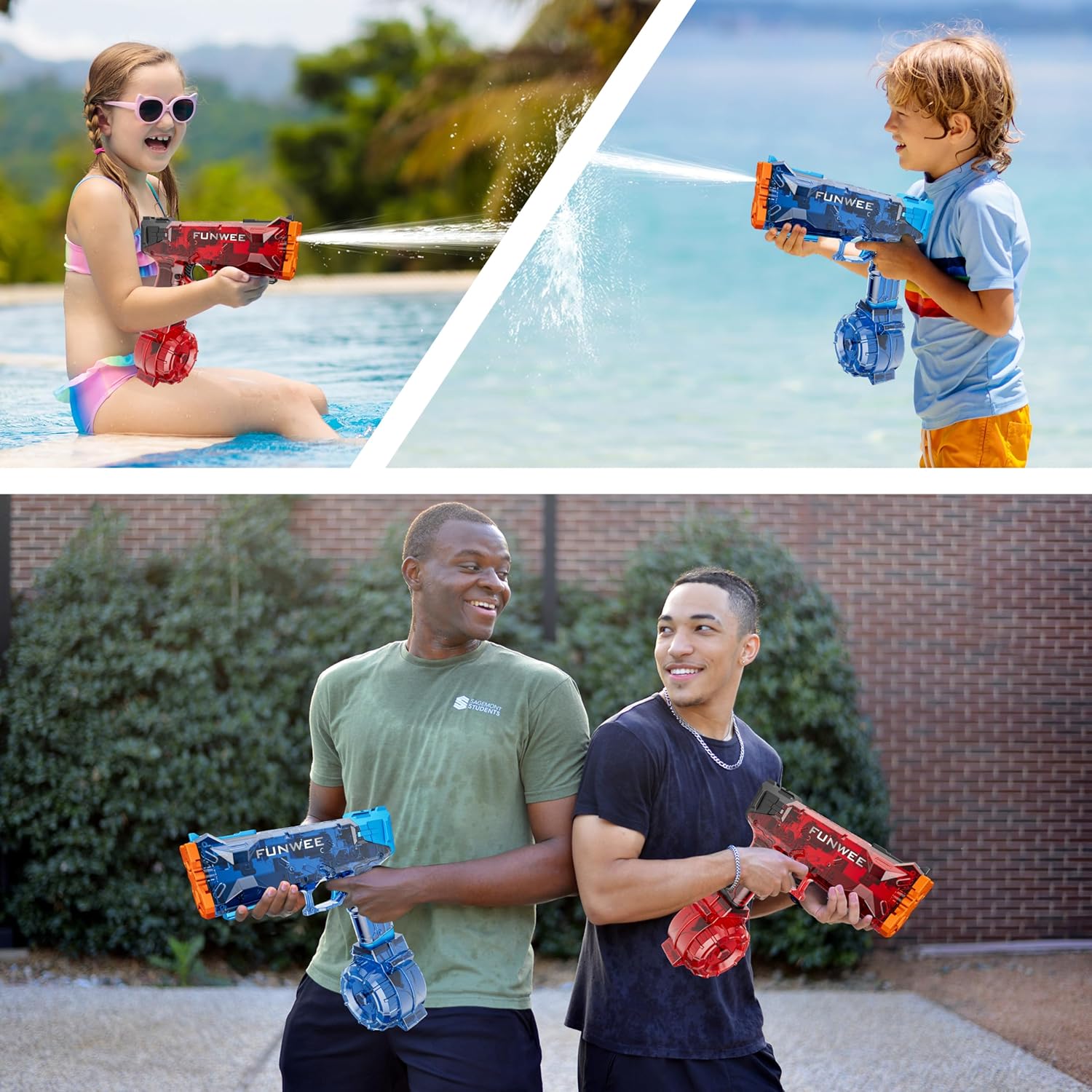Thumbnail 5 de Funwee Electric Water Gun for Adults & Kids — Long-Range Battery-Powered Water Blaster