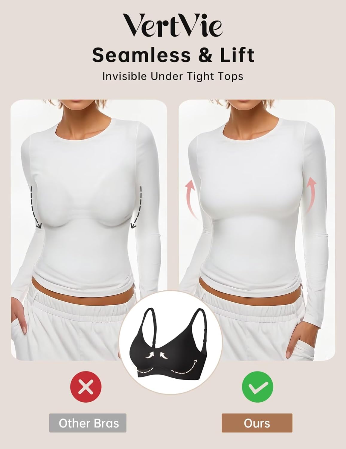 Thumbnail 3 de Vertvie Seamless Jelly Bra