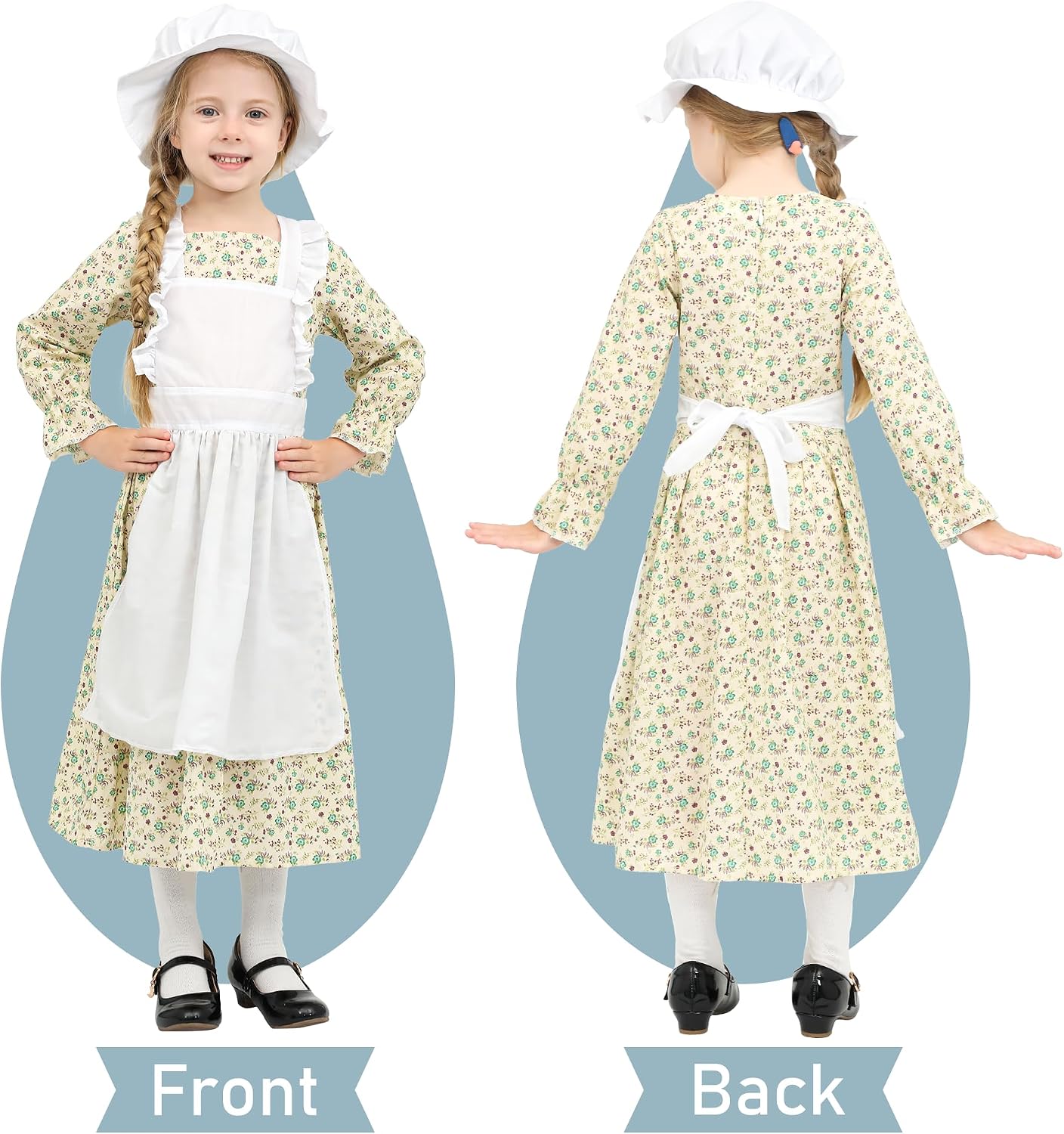 Detalle 2 de Wizland Victorian Maid costume for girls 4-12