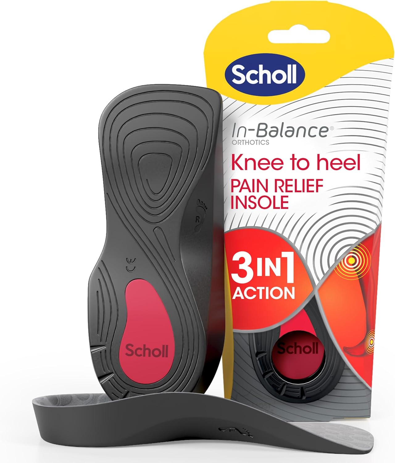 Scholl in-Balance Knee to Heel Insoles 3-in-1