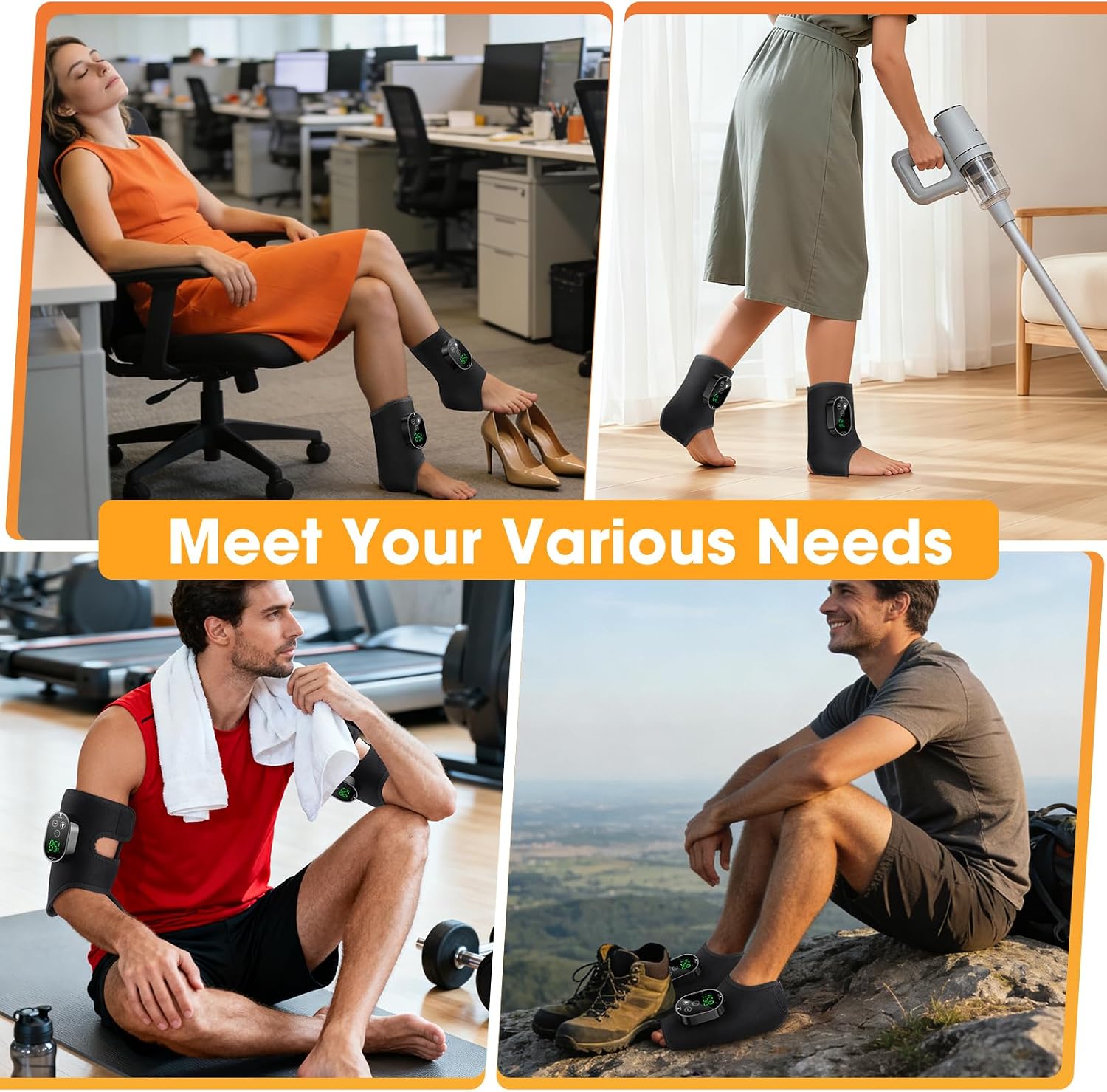 Thumbnail 4 de BAISEMAIN Heated Ankle Brace, Cordless 2-Pack with 6 Heat Settings