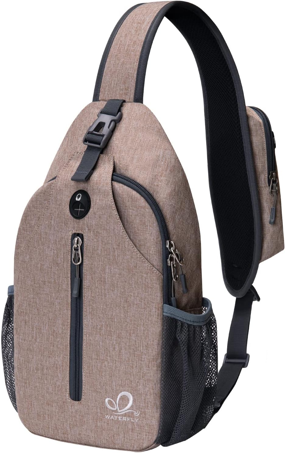 Detalle de WATERFLY Sling Rucksack / Sling Bag – verstellbarer Umhänge-Rucksackgurt für Wandern und Alltag