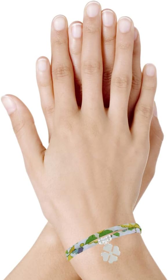 Thumbnail 1 de Les Poulettes Bijoux bracciale doppio giro in argento 925 “Liberty e Trifoglio”