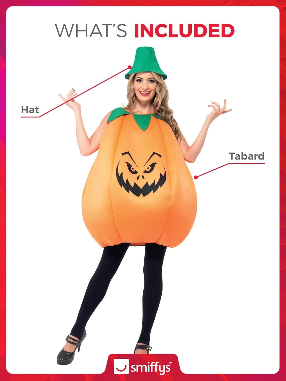 Detalle 2 de Smiffys Kostüm Kürbis One Size 🎃