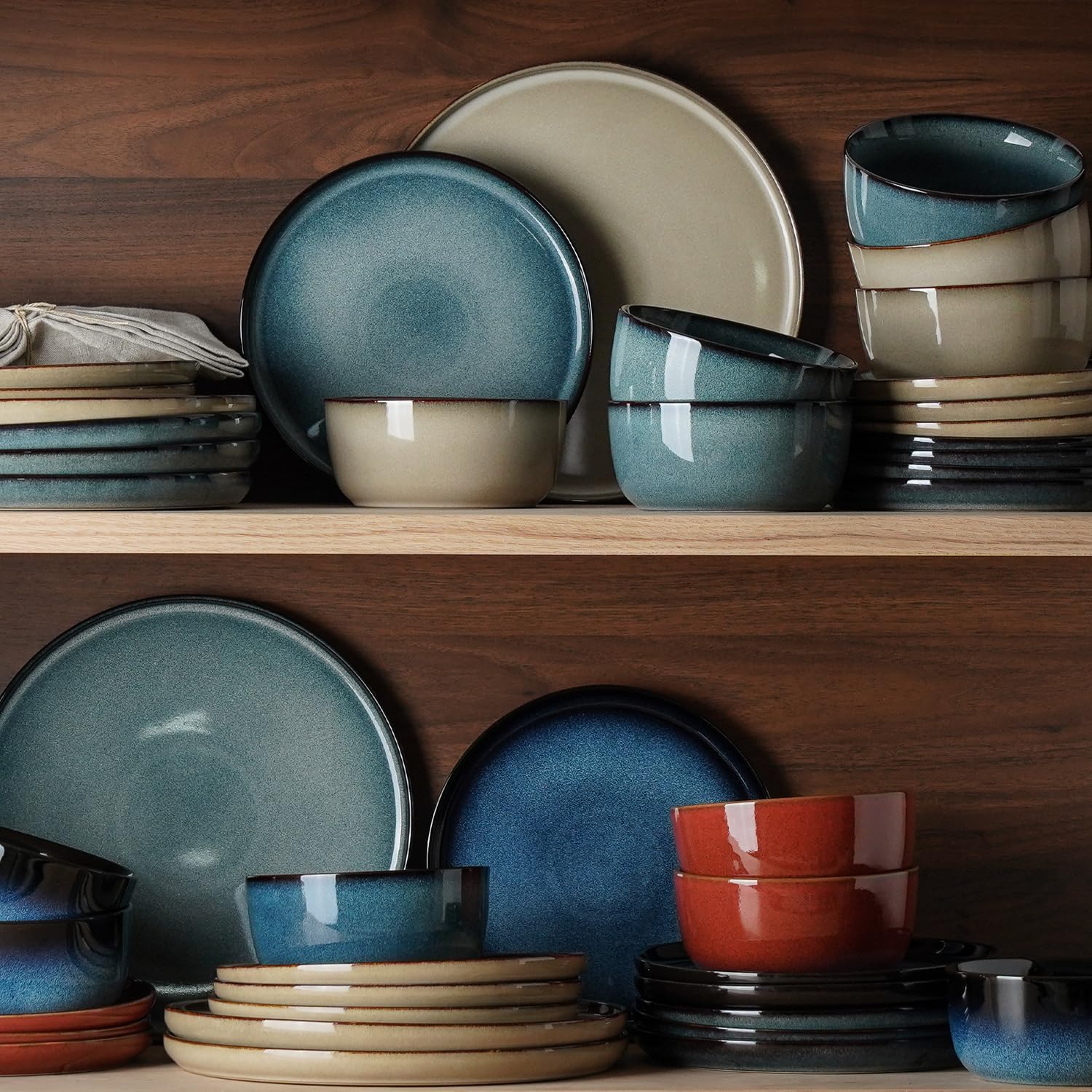 Thumbnail 6 de KINGSTONE Stoneware Dinnerware Set, 12-Piece
