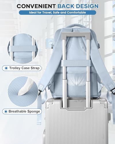 Thumbnail 6 de HPLQQ Mochila de cabina para avión 40x20x25 (Ryanair), impermeable con apertura 180° y compartimento para portátil
