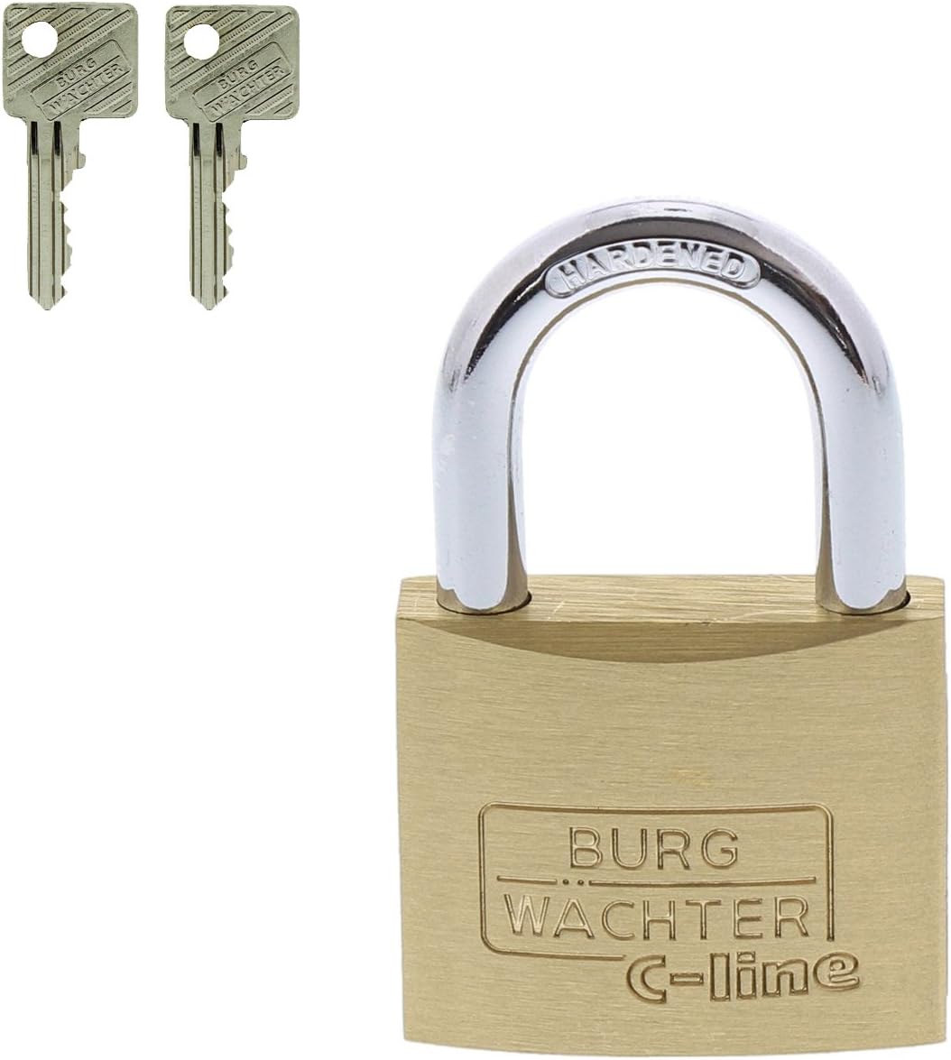 Detalle de Burg Wächter Vorhängeschloss C-Line 222 35 SB – 5 mm Bügelstärke, inkl. 2 Schlüssel