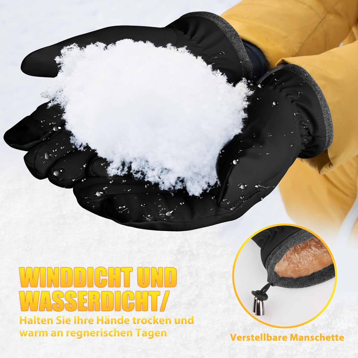 Detalle de ihuan Thermo Fahrradhandschuhe – wasserdicht, warm