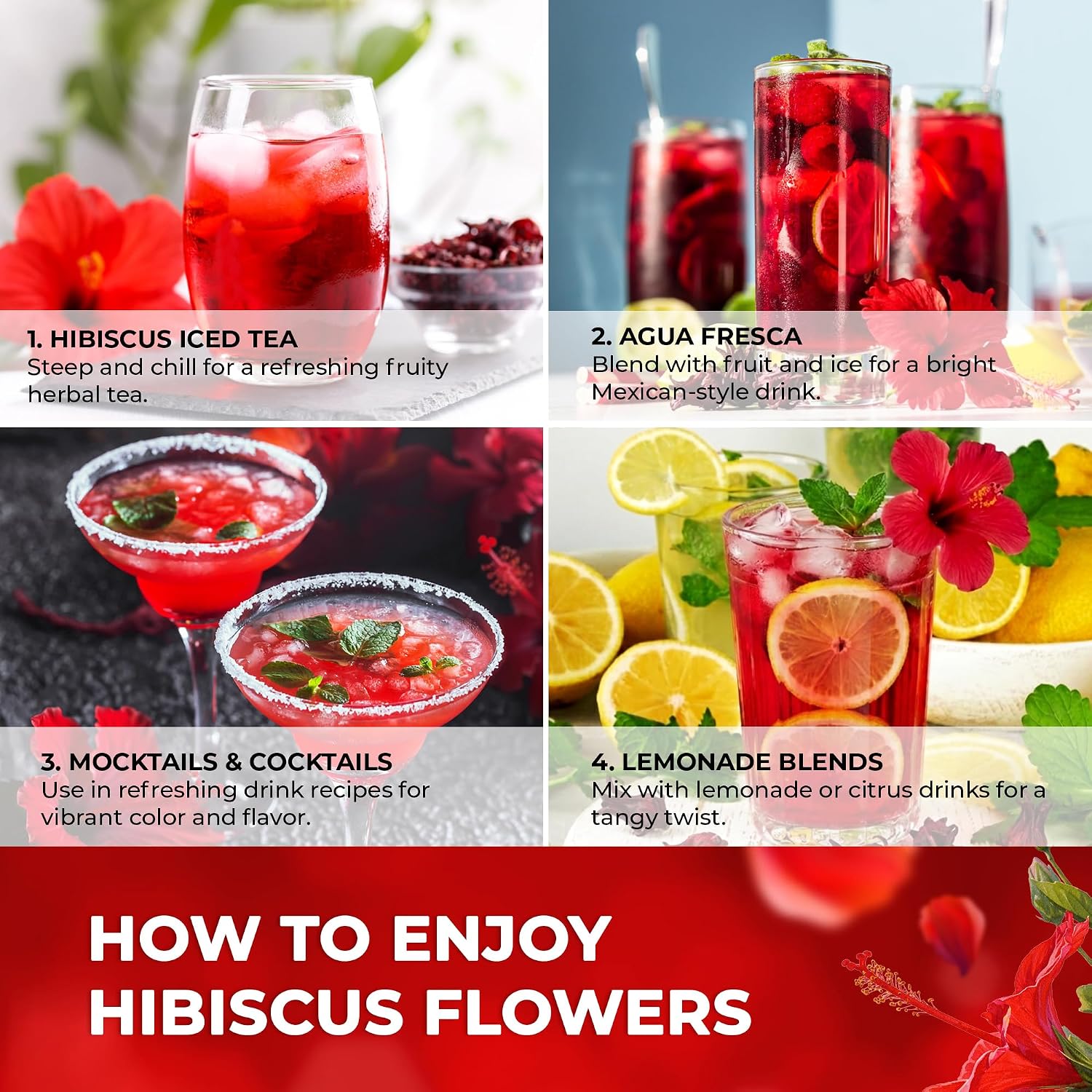 Thumbnail 6 de Lavendium Dried Hibiscus Flowers 32 oz