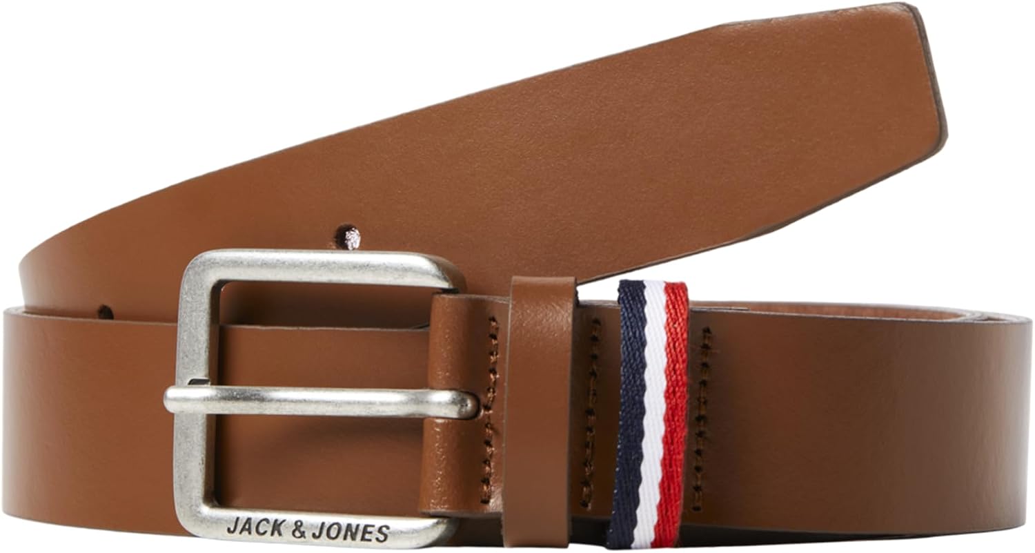 Detalle 2 de JACK & JONES ceinture en cuir à boucle ajustable