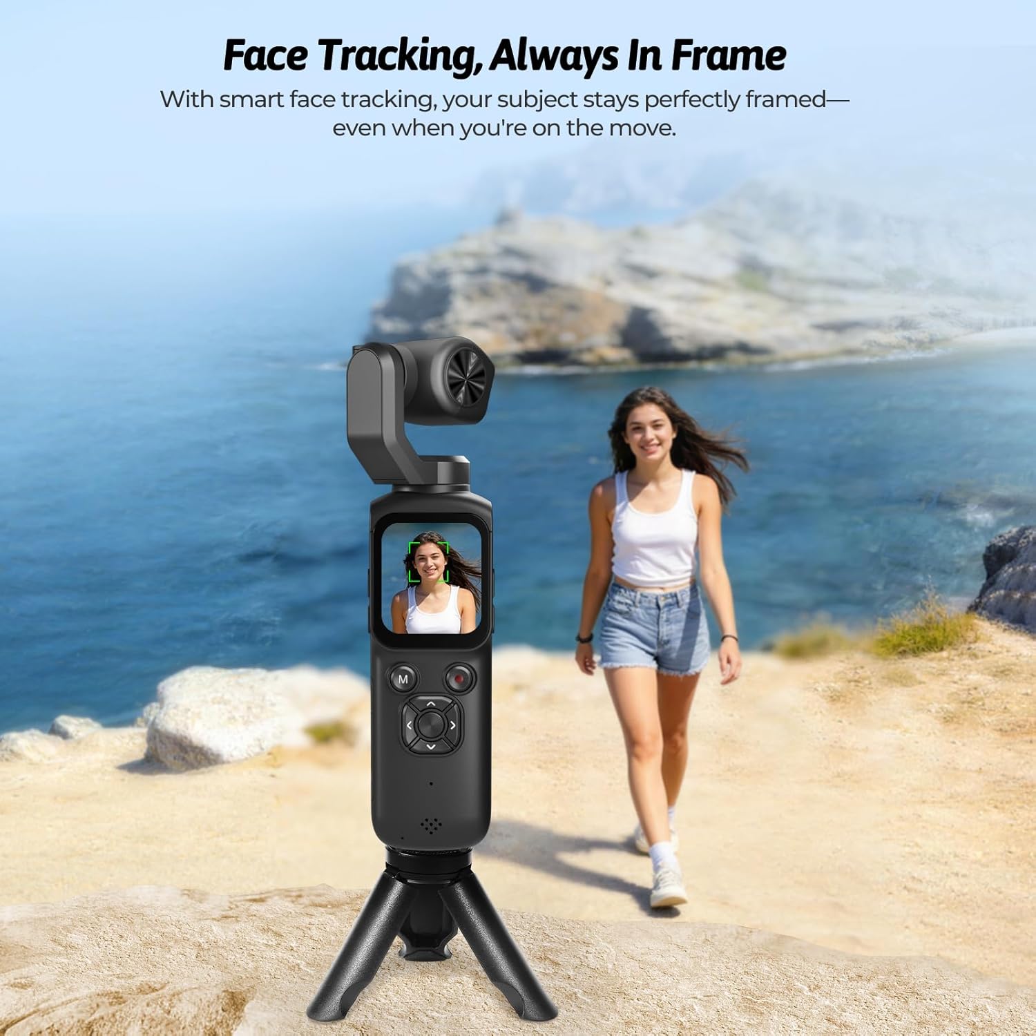 Thumbnail 2 de Crxythmenon 4K Vlogging Camera for YouTube — 75MP Pocket Digital Camera with 330° Gimbal