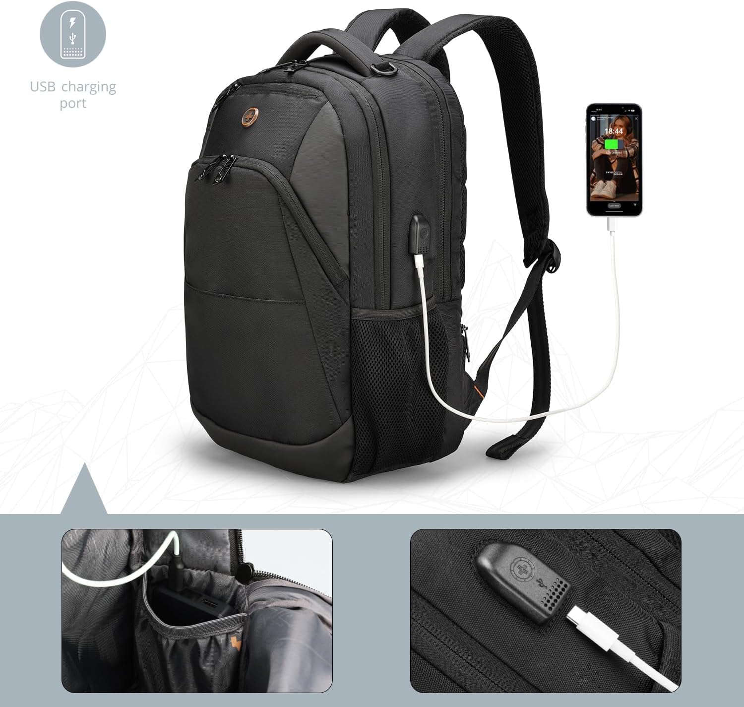 Thumbnail 4 de Swissdigital Design Laptop Backpack for 16-Inch Laptops