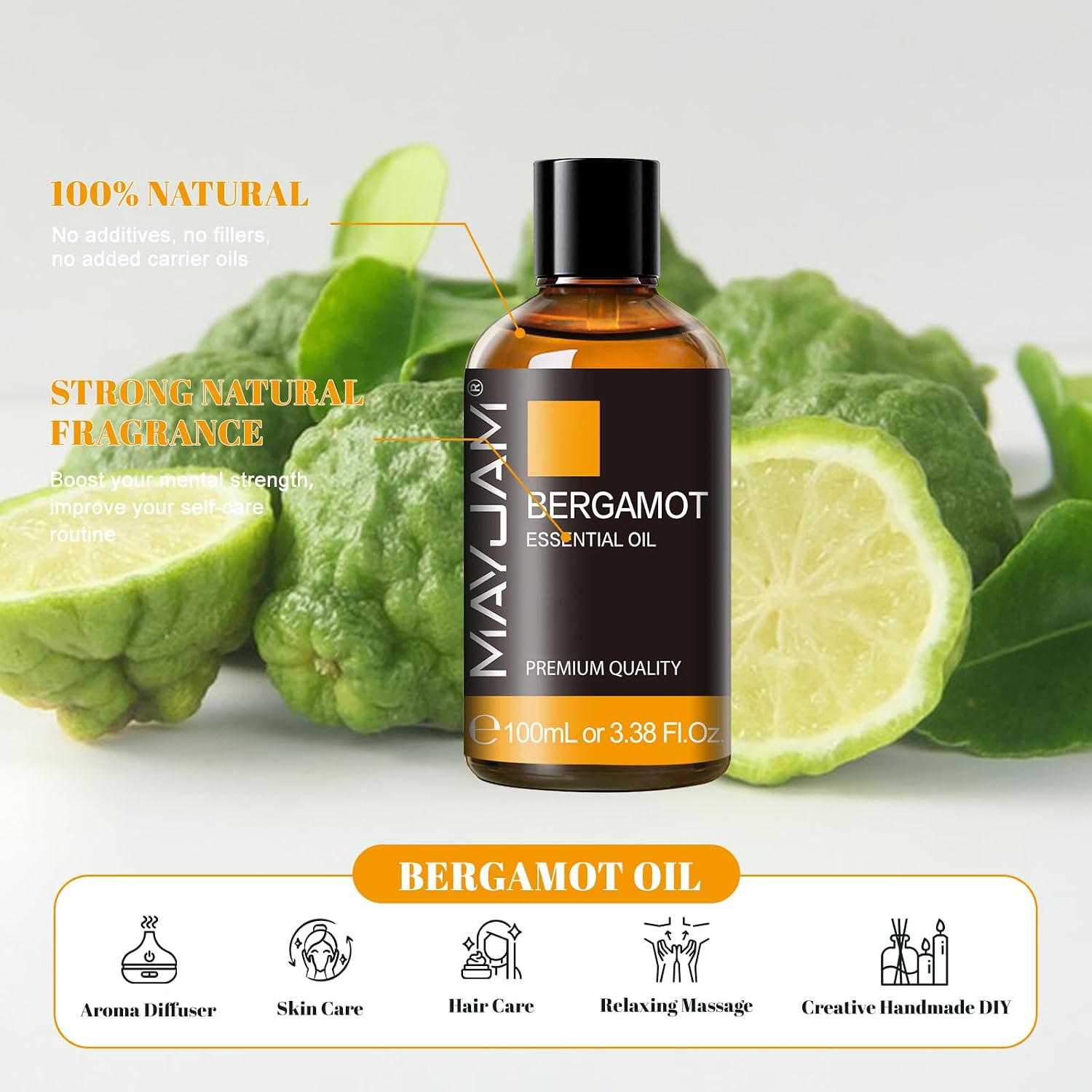Thumbnail 2 de MAYJAM Bergamot Essential Oil 3.38 FL OZ