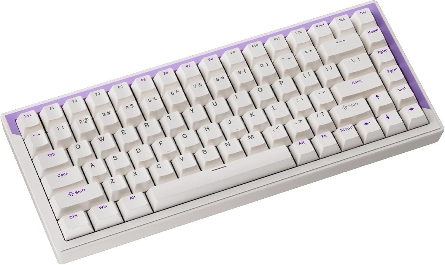 Detalle de DrunkDeer G75 Rapid Trigger Tastatur – RGB 75% Violet, magnetische Schalter