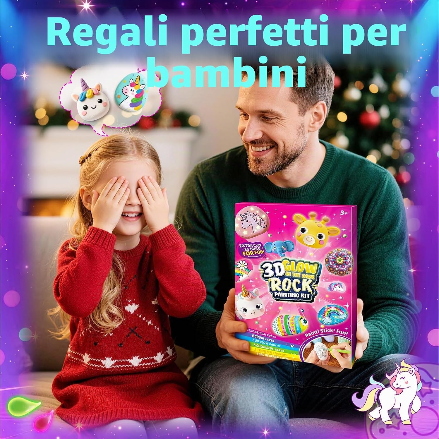Thumbnail 6 de Kit per dipingere sassi Unicorno Sassi da Dipingere – Giochi creativi per bambine 4-9 anni