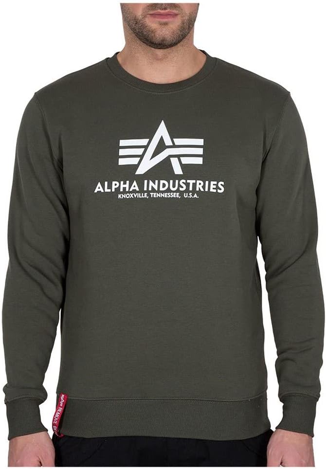 Detalle de ALPHA INDUSTRIES Basic Sudadera 3XL Verde Dark Olive