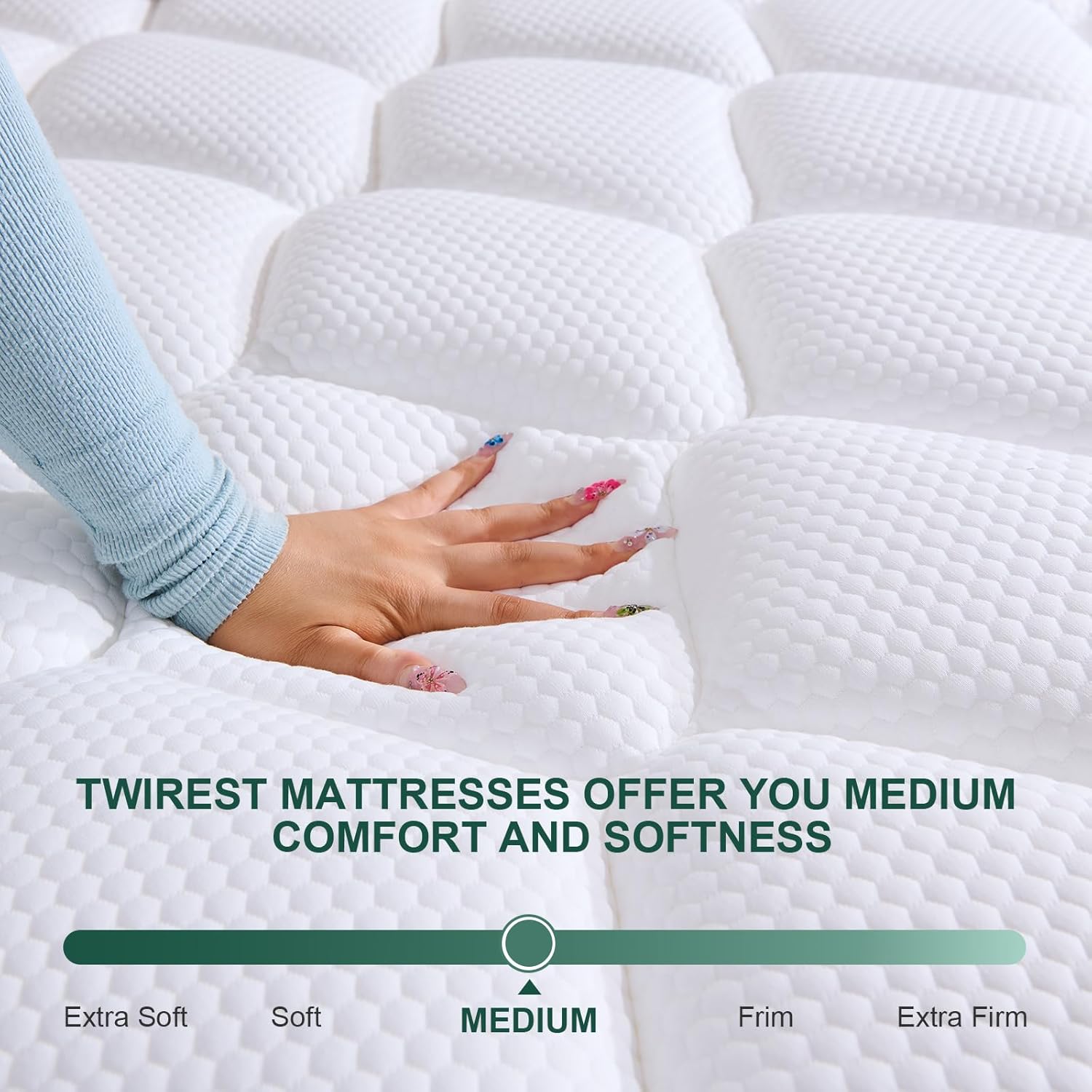 Thumbnail 4 de Twirest King Mattress Hybrid 150x200cm