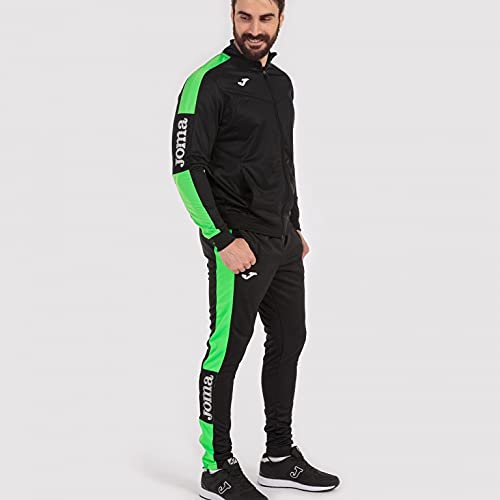 Thumbnail 1 de Joma Championship IV Pantalones Hombre Negro/Verde Flúor