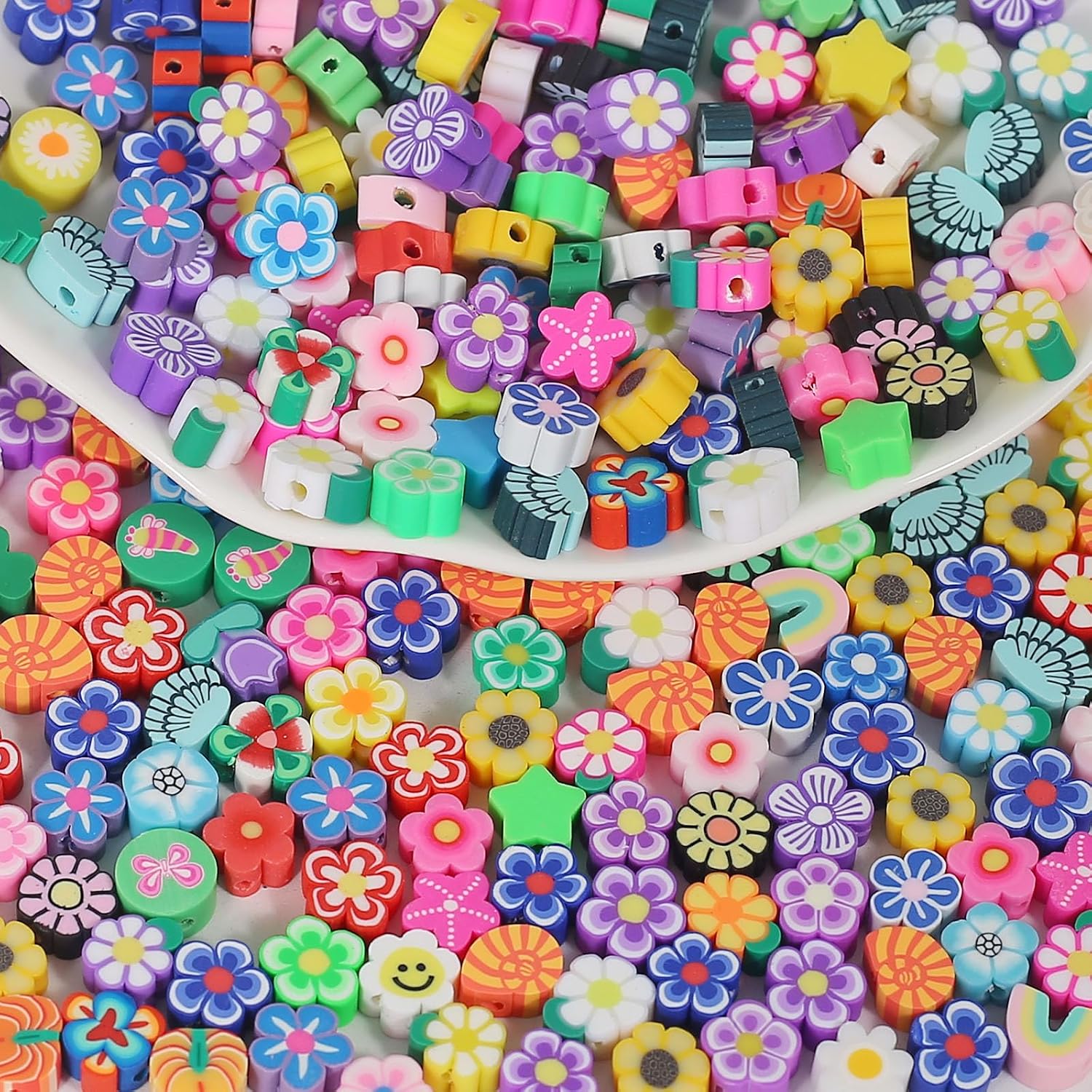 Thumbnail 6 de HERZONE RuanTaoZhu fruitkralen van polymeerklei, 300 stuks, 9–12 mm