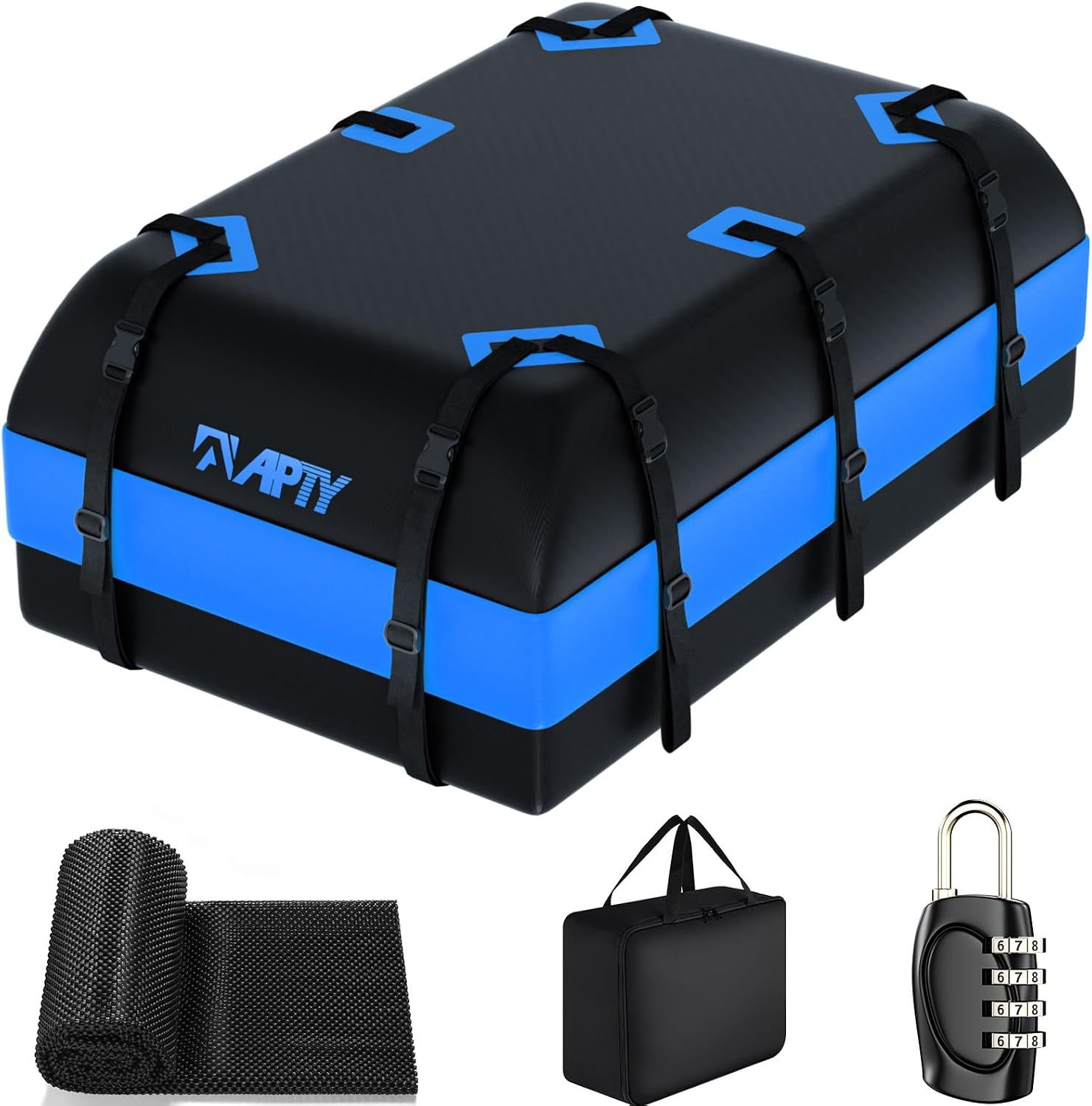 APTY 21 Cubic Feet Car Rooftop Cargo Bag Carrier