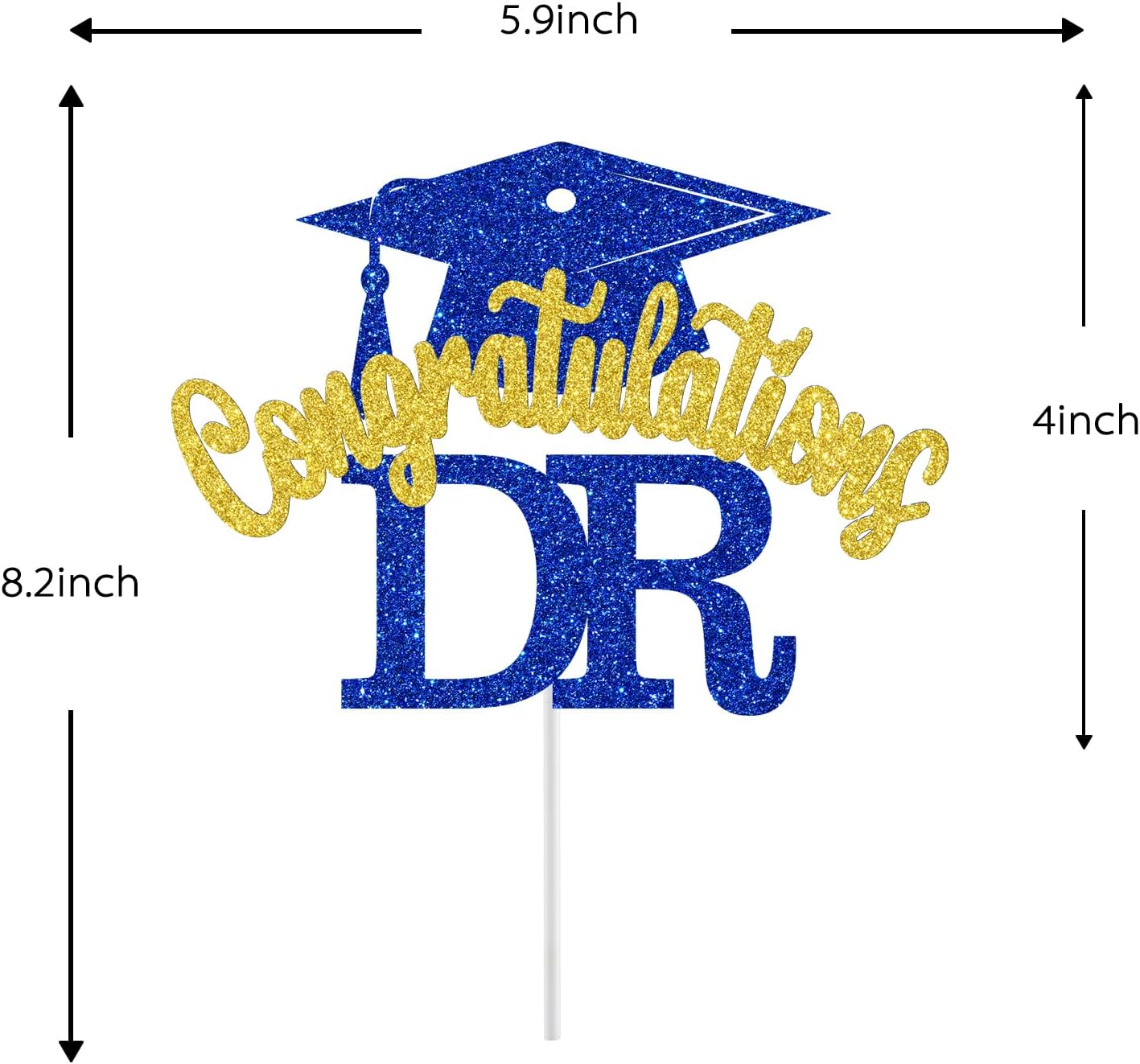 Thumbnail 6 de DR Graduation Cake Topper, Paper