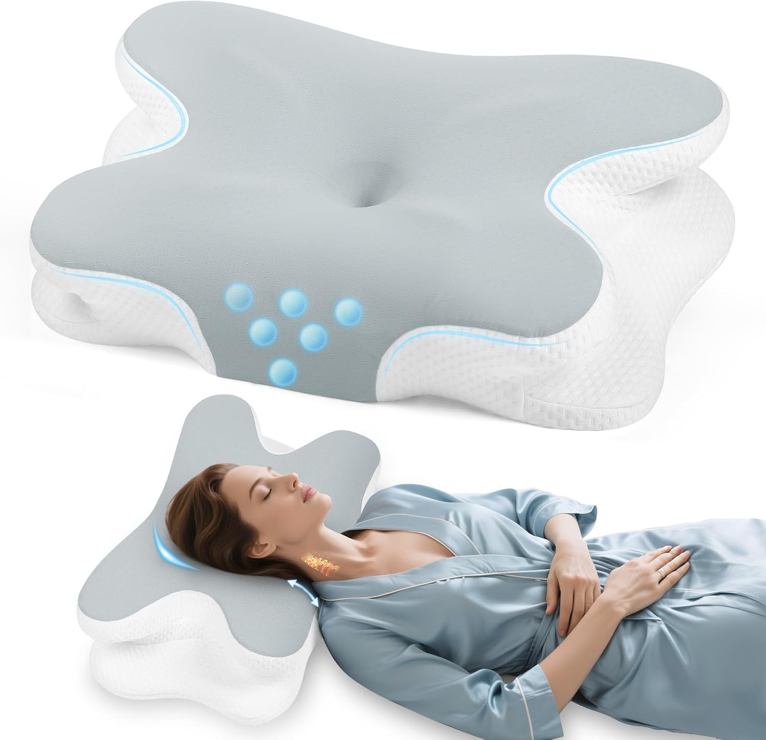 Detalle de Untimaty Nackenkissen Memory Foam für Nacken