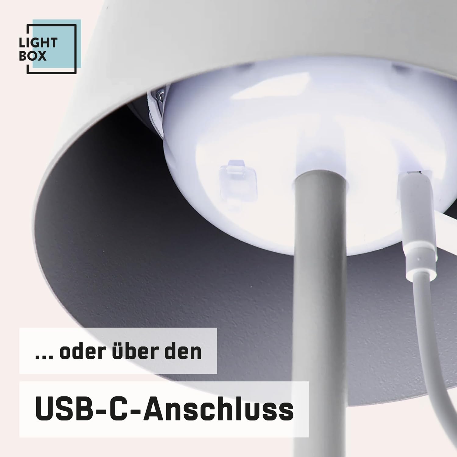 Thumbnail 4 de Lightbox LED Außen-Tischlampe Solar Akku 3 Stufen Touch
