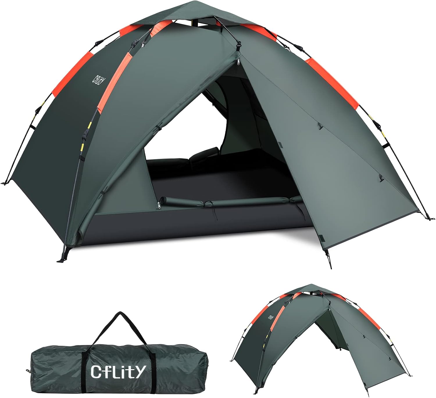 Thumbnail 6 de Cflity Camping Zelt 3 Personen, 4 Jahreszeiten