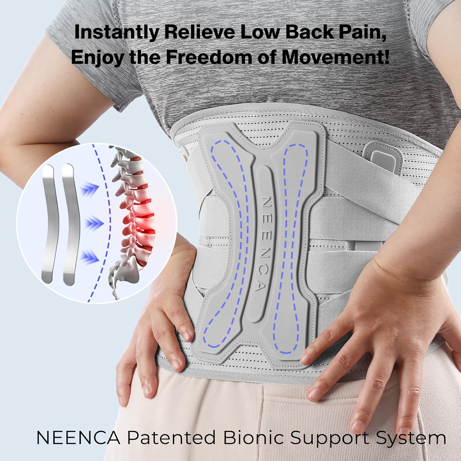 Thumbnail 3 de NEENCA Back Brace Lumbar Support Belt L