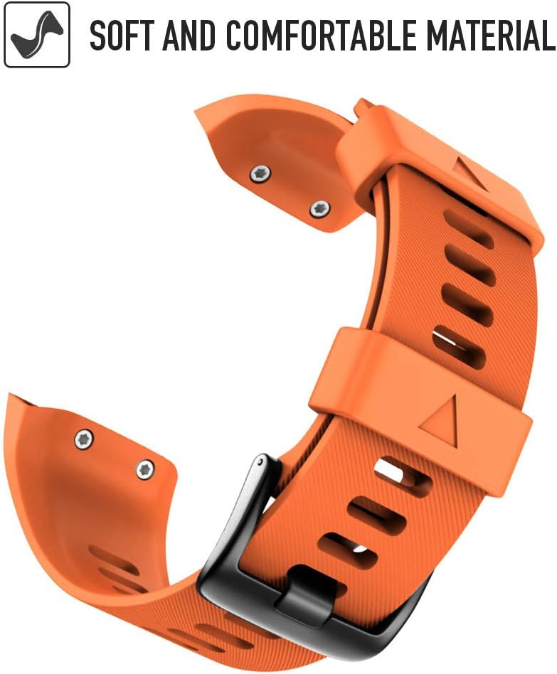 Detalle de Forerunner 35 orange silicone strap