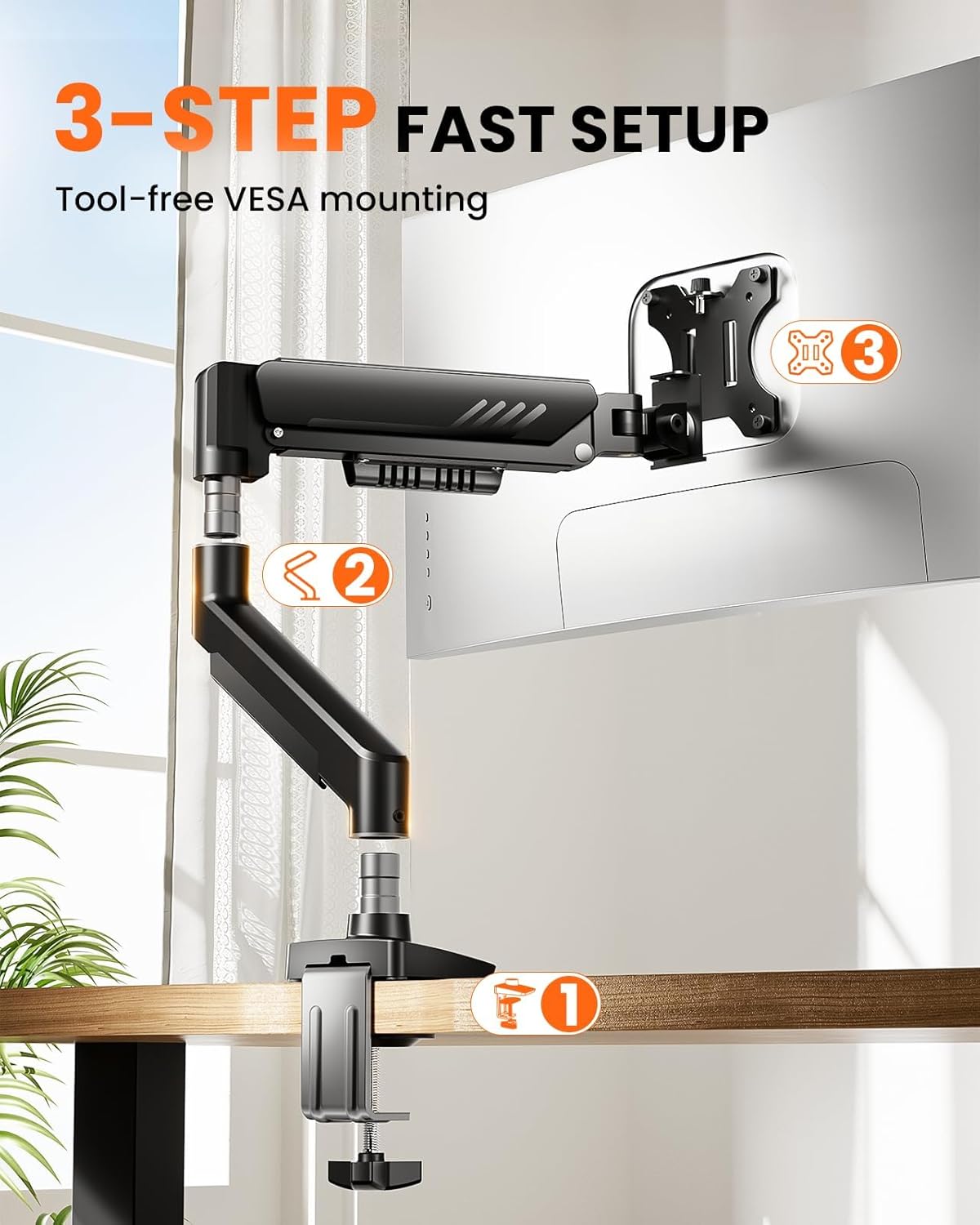Thumbnail 4 de ErGear Single Monitor Arm 19.8 lbs