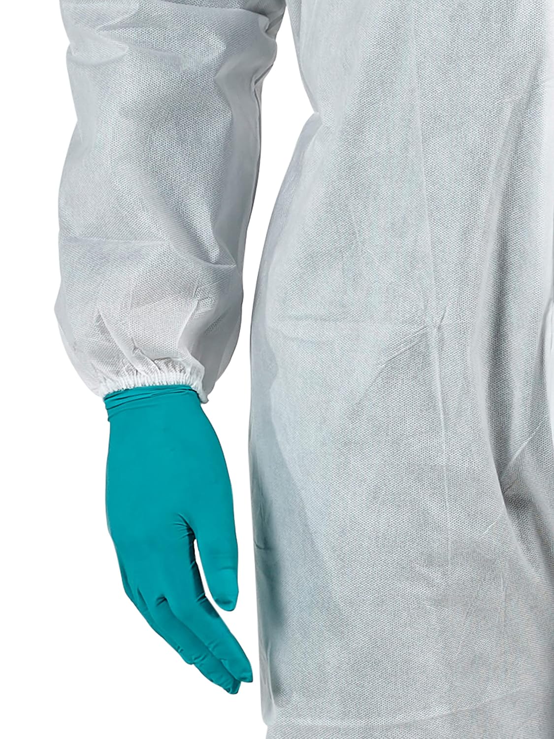 Detalle 1 de Ansell AlphaTec 1500 Model 138 — Combinaison de travail jetable, Type 5/6, blanc, taille L