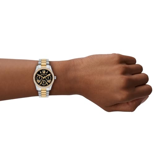 Detalle de Michael Kors Lexington, montre femme à chronographe quartz et bracelet en acier inoxydable