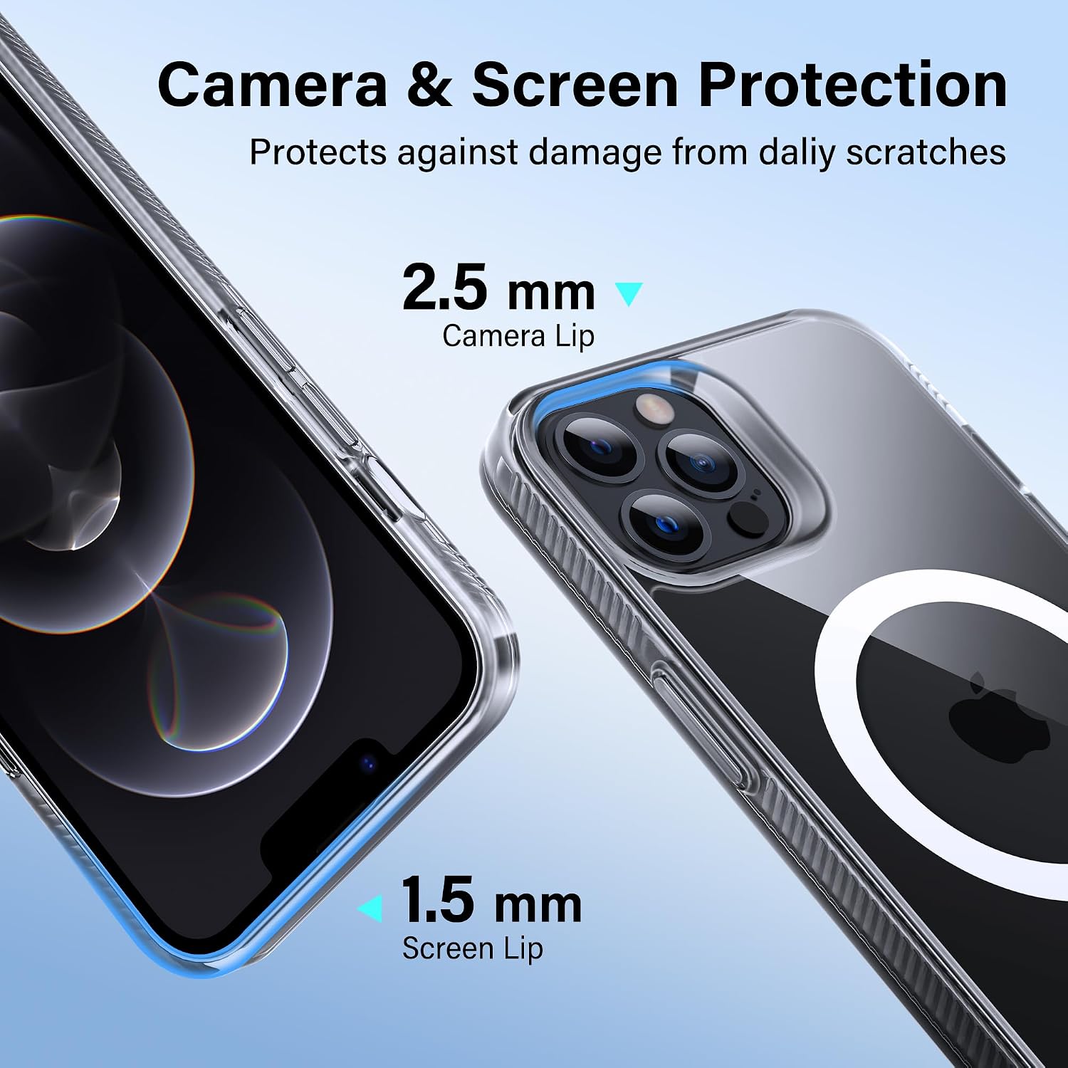 Thumbnail 3 de Supdeal Magnetic Case for iPhone 12/12 Pro (6.1in) – Clear, MagSafe Compatible