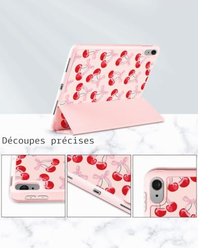 Thumbnail 4 de Fycyko Étui coquette pour iPad 11e Génération et iPad 10e Génération – Rose Cerises