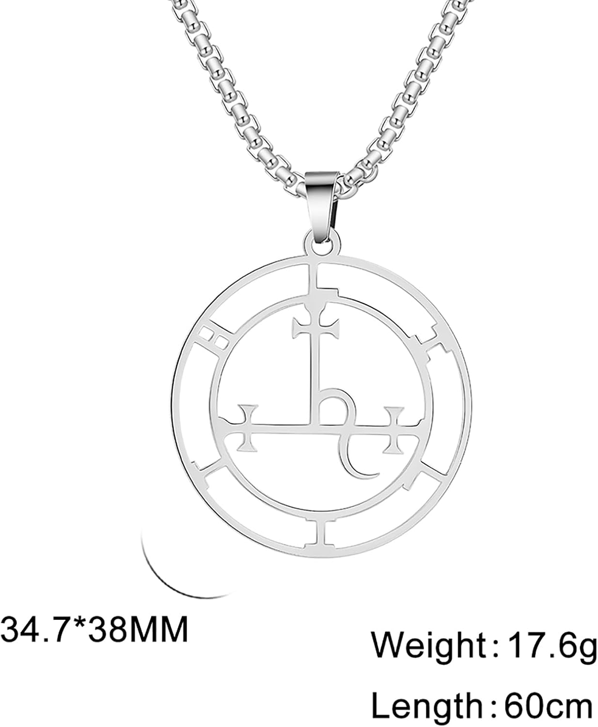 Thumbnail 5 de VASSAGO Sigil of Lilith Necklace – Lilith Sigil Hecate Pendant in Stainless Steel