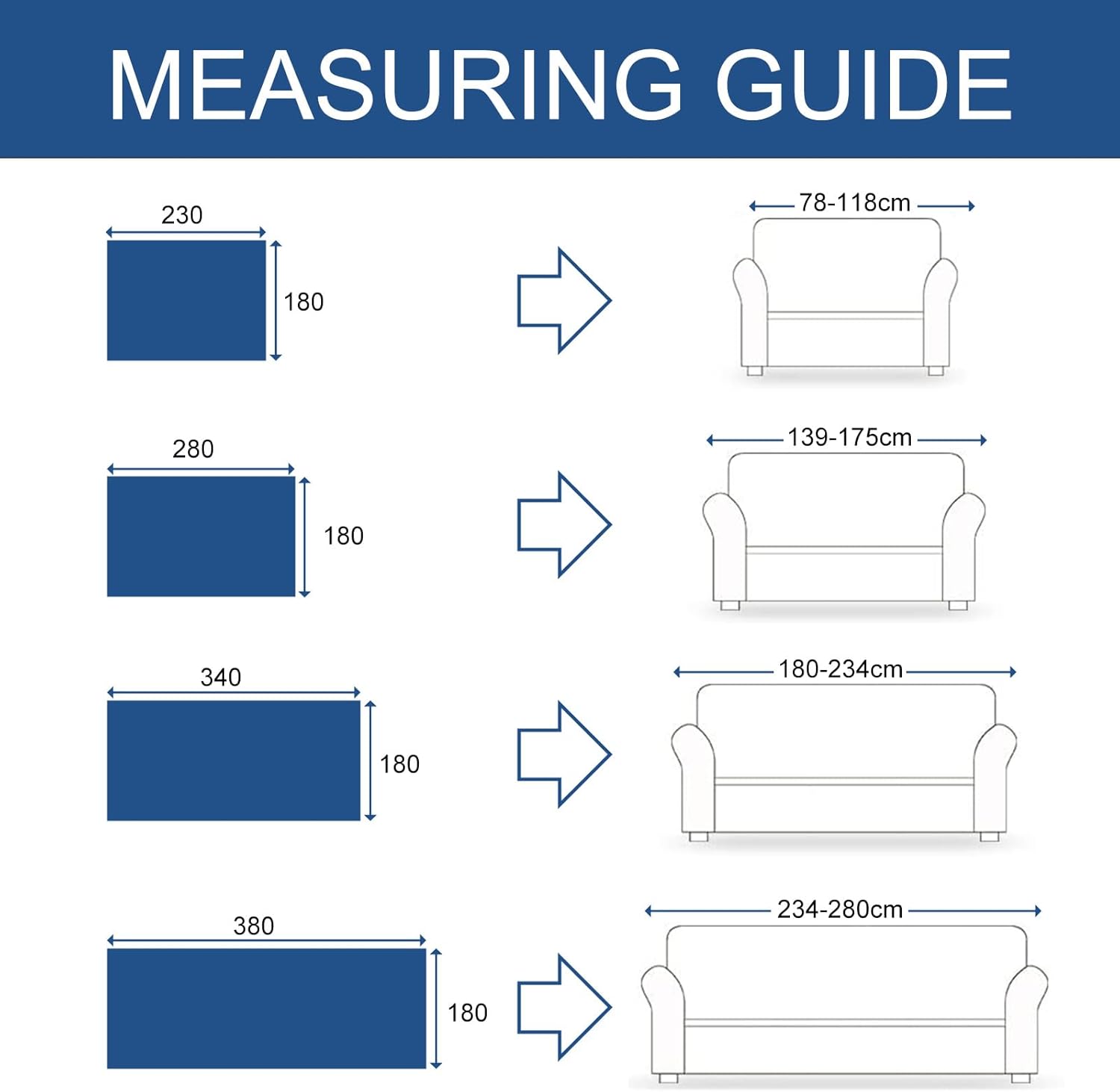 Thumbnail 6 de Ystyle Couvre Canapé 180x340 cm en jeté de canapé, housse universelle 1/2/3/4 places (café)