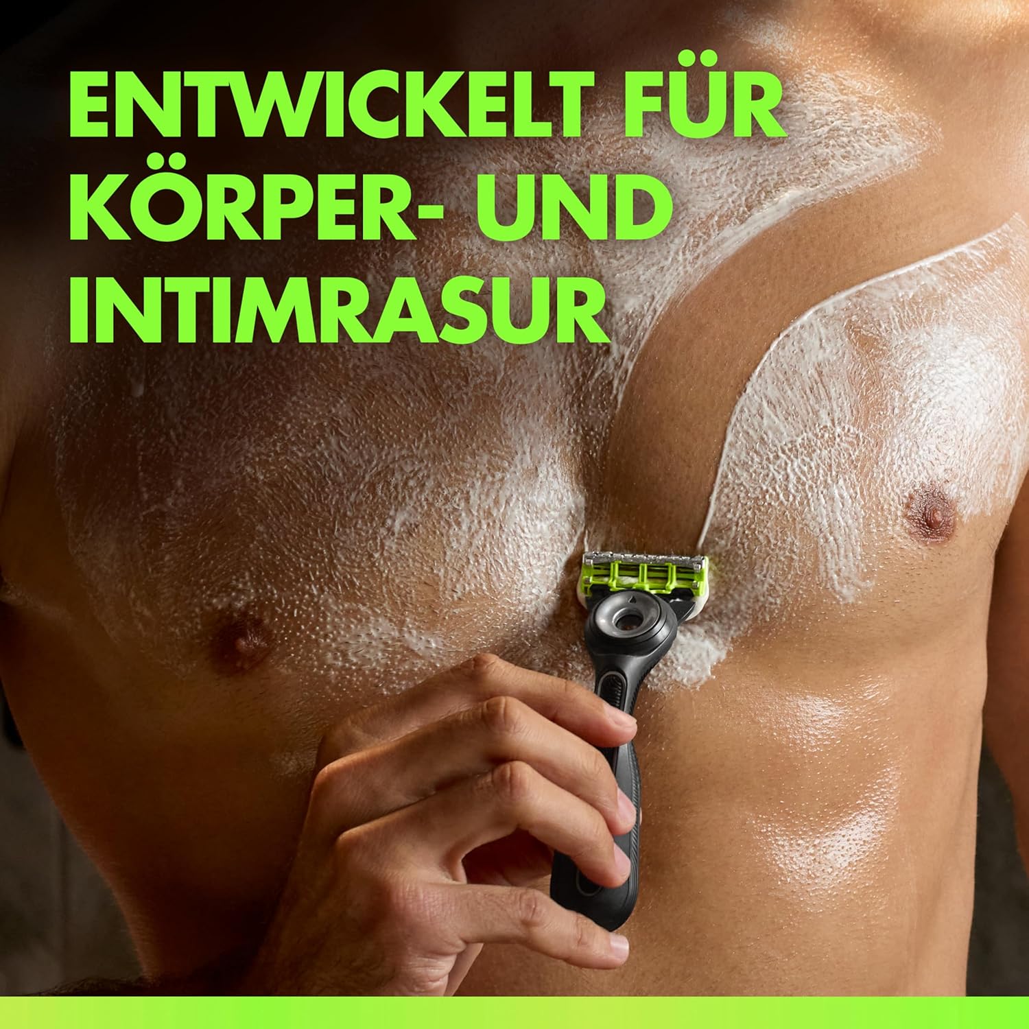 Thumbnail 5 de GilletteLabs Body & Intimate Rasierer für Herren – Intim- und Körperrasur mit Schutzsystem, 1 Handstück, Duschhalterung & 8 Klingen