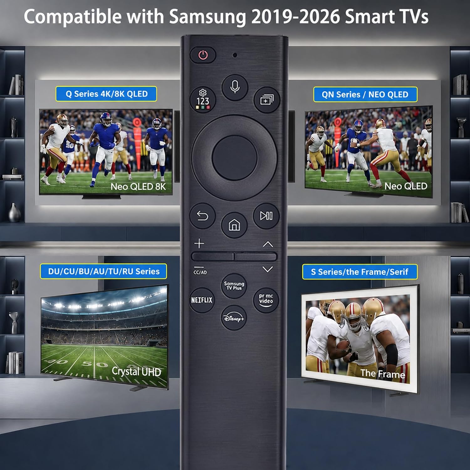 Detalle de Samsung BN59-01385A Voice Remote for 2019–2025 TVs