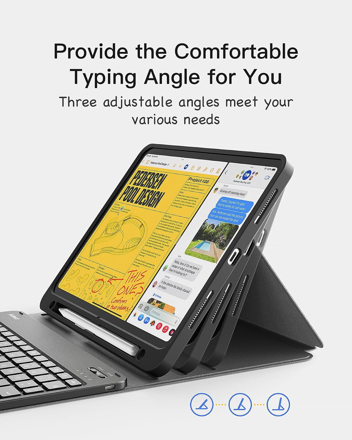 Thumbnail 4 de Inateck KB04002 detachable keyboard case for iPad 11"