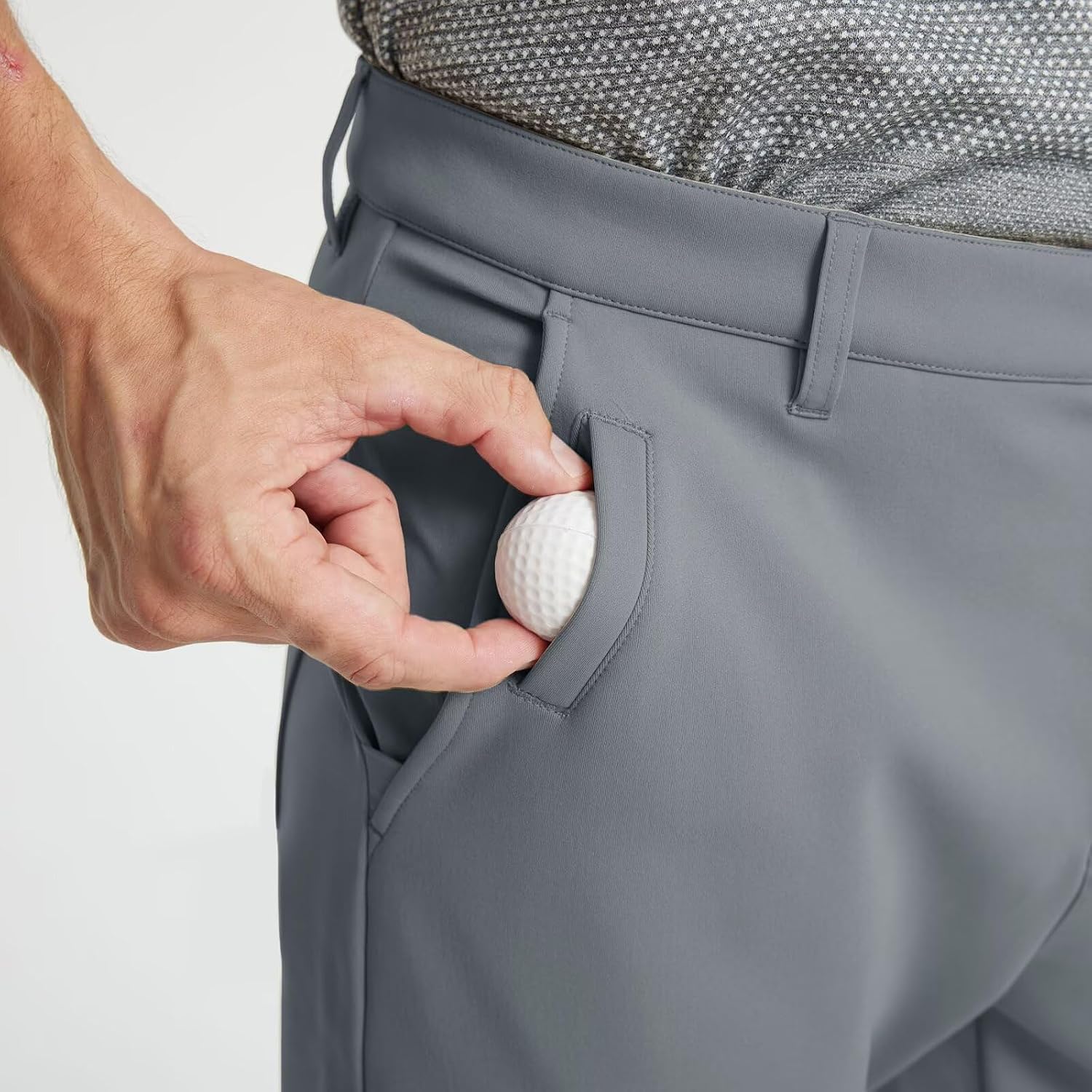 Detalle 2 de M MAELREG Fleece-Lined Golf Pants for Men, Water-Resistant Stretch Softshell