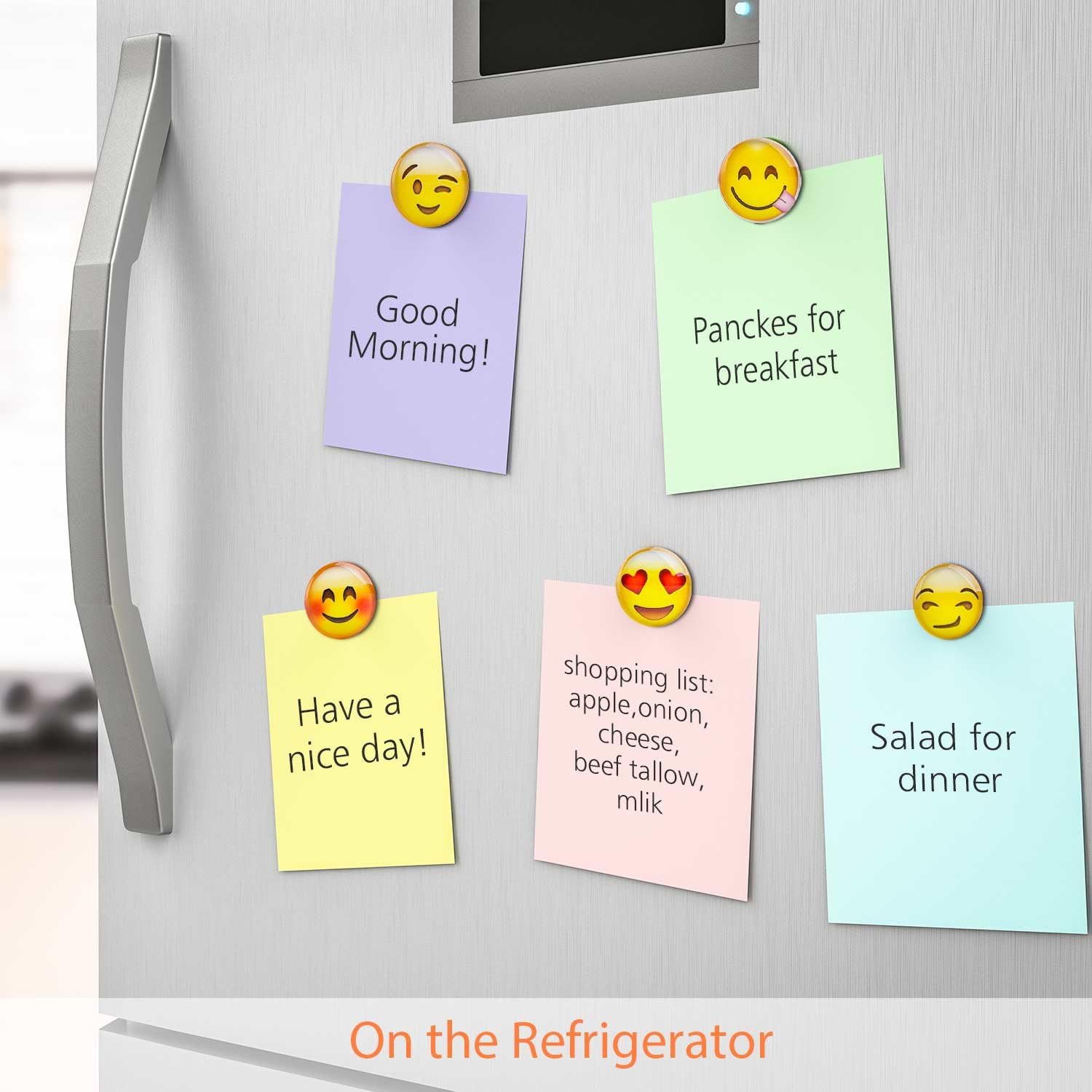Thumbnail 2 de Lesfit 12-Piece 3D Glass Fridge Magnets