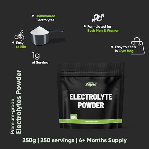 Thumbnail 9 de Freak Athletics Electrolytes Powder 250g – Unflavoured, 250 Servings
