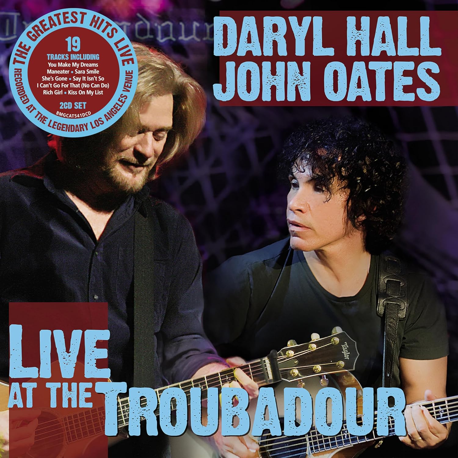 Detalle de ダリル・ホール&ジョン・オーツ LIVE AT THE TROUBADOUR CD EVP-4050538698794