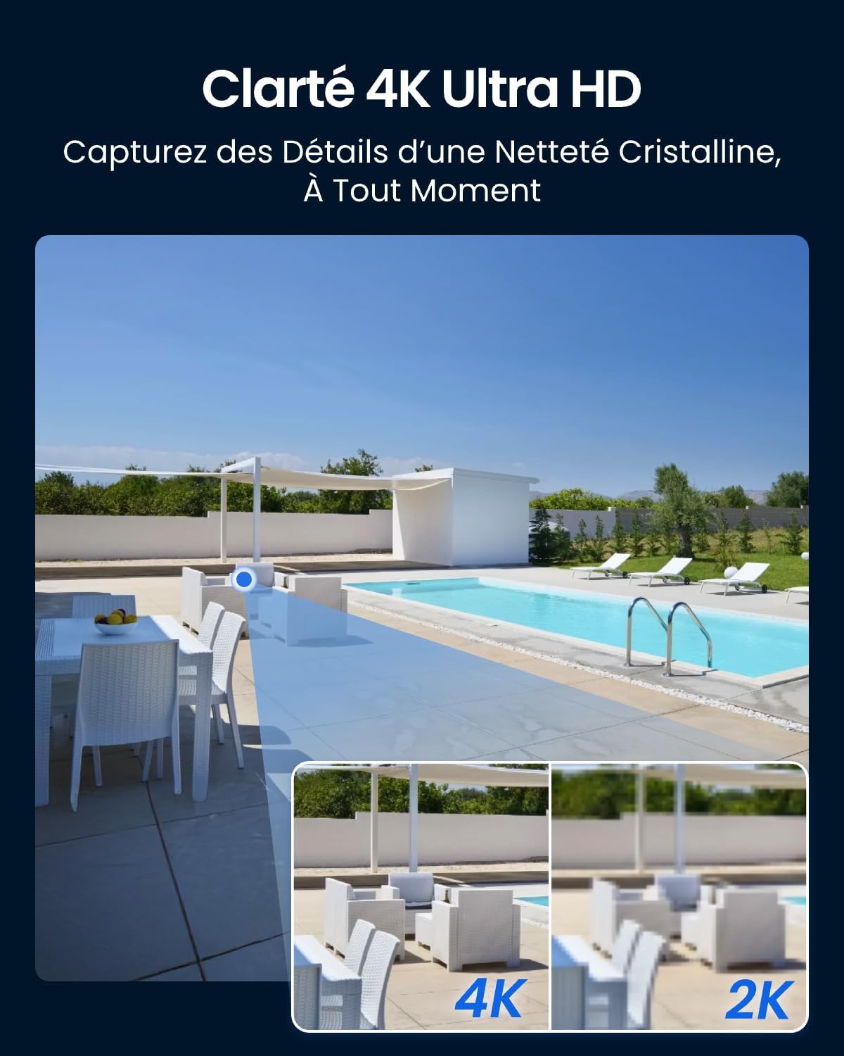 Thumbnail 1 de Reolink Caméra Extérieure PTZ 4K E1 Outdoor S — suivi automatique, rotation 355° et vision nocturne couleur