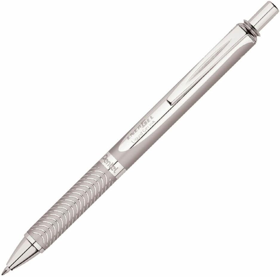 Detalle de ぺんてる エナージェル アロイ クローム BL407-A ボールペン 0.7 黒インク