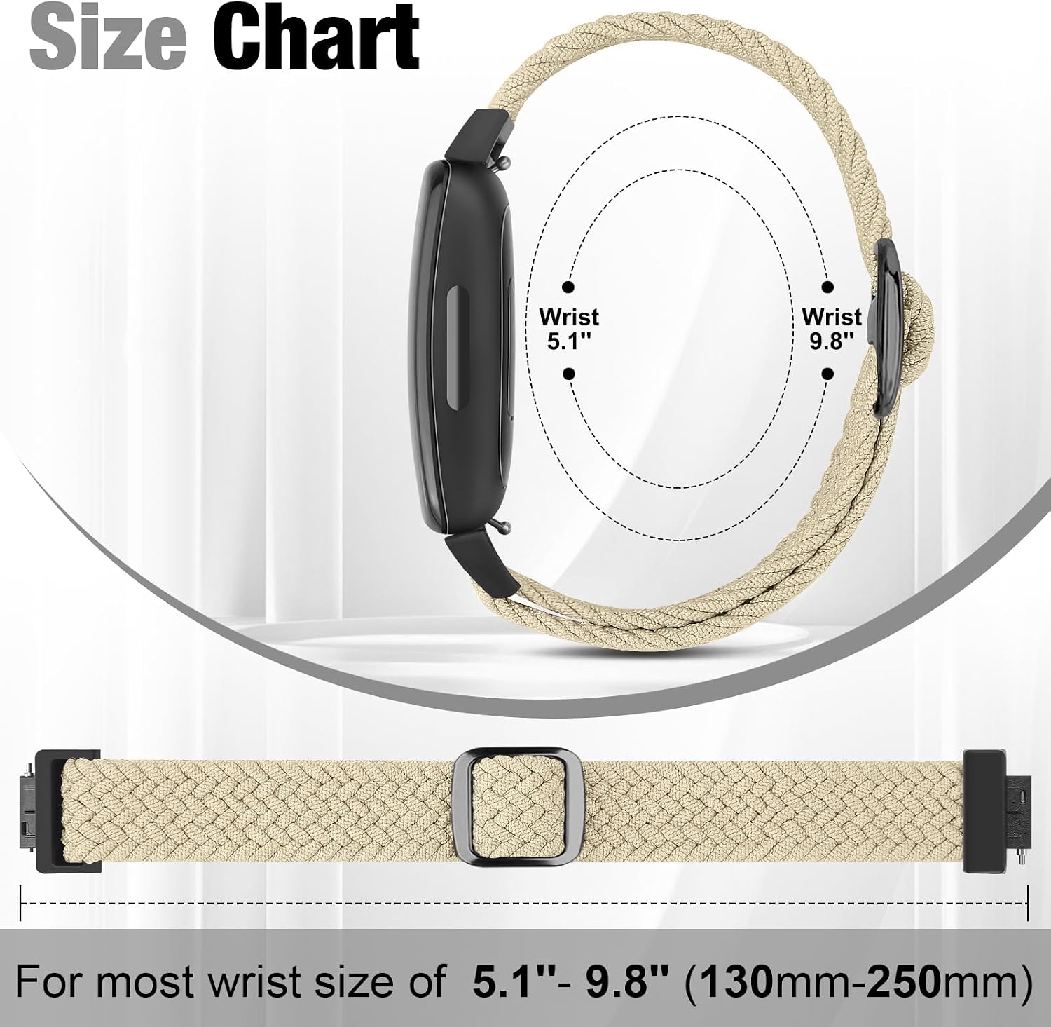Detalle 2 de BTTNG Elastic Braided Strap 2-Pack 130–250mm